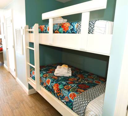 Bunks directly across from 2nd Full Bath