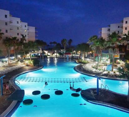 Pool is open till 10pm! Feel free to get the party started after dark!