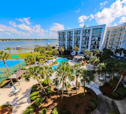 Pool, Tennis, And Lagoon