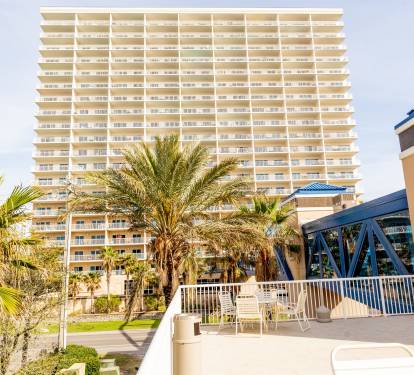 Front of condo building