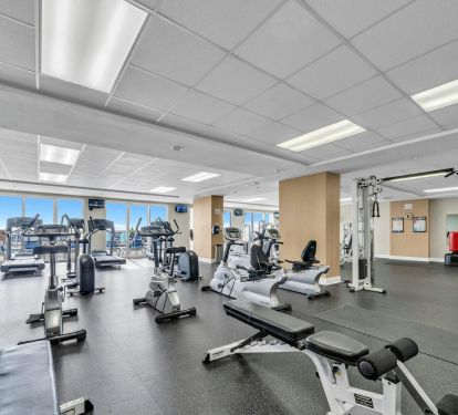 Workout room and gym