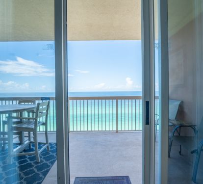 Beachfront patio