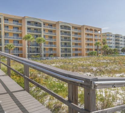 View of Azure from boardwalk - unit is to the left of the first green section