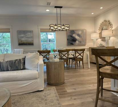 Open Concept Living Area with view of dining area
