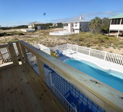 Gates on both front and back decks