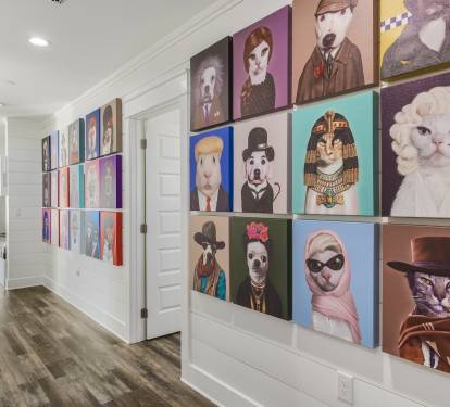 Iconic Art Wall (third floor)