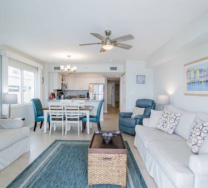 LIVING, DINING & KITCHEN