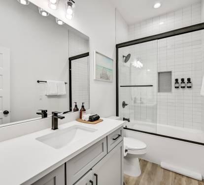 King Suite # 1: Private Bathroom (first floor)
