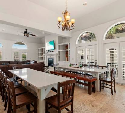 2 large dining tables 