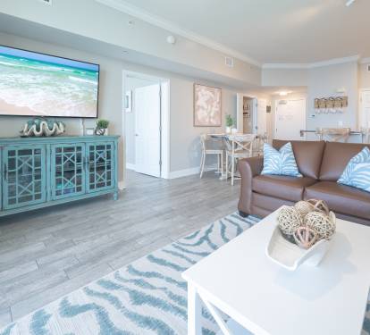 65" flat screen and a great space to relax together
