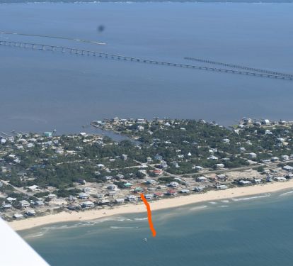 areal view of Lazy Daze