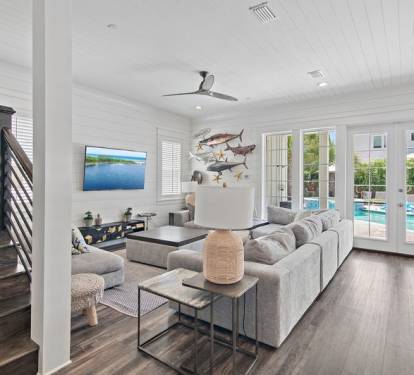 Spacious Open Layout with French Doors to the Pool