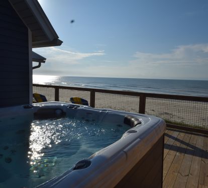 Large Hot Tub on deck