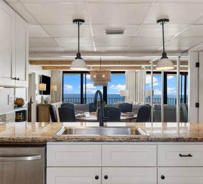 Gulf View from Kitchen