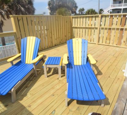 lounge chases on the deck