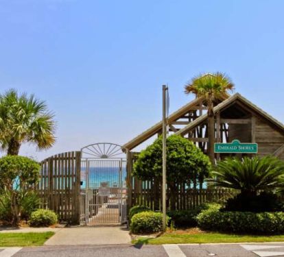 Our own private beach pavilion just a short stroll away