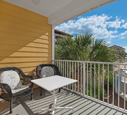 balcony off master bedroom has a partial view of the Gulf