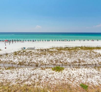 A view of the beach and the Gulf of Mexico!
