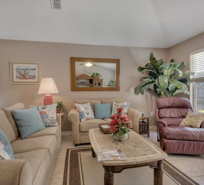 One of the two sofas is a queen size sleeper 
