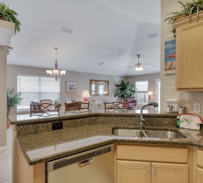 kitchen is open to living room!