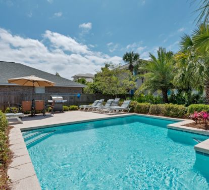 A view of our pool at Secret Paradise!
