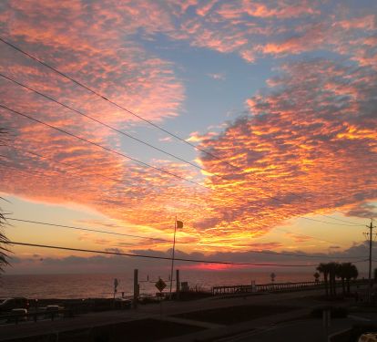 Beautiful Destin sunset taken unfiltered from the balcony