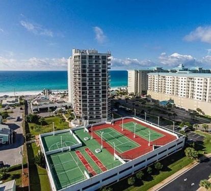 Sports Deck - 2 Lighted Tennis Courts, Basketball, Shuffle Board