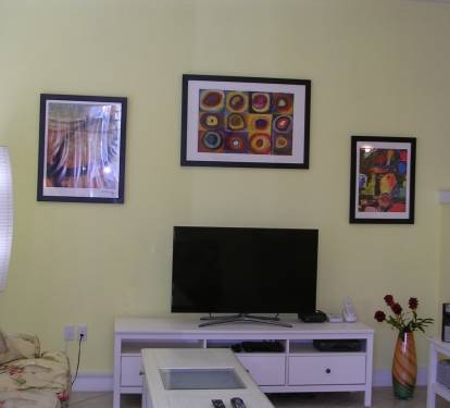Large Flat screen tv in Living area