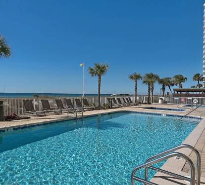 Outdoor Pool with Lounge Chairs