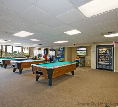 Arcade and Pool Tables in the Main Lobby