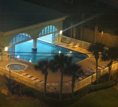 Covered, heated pool