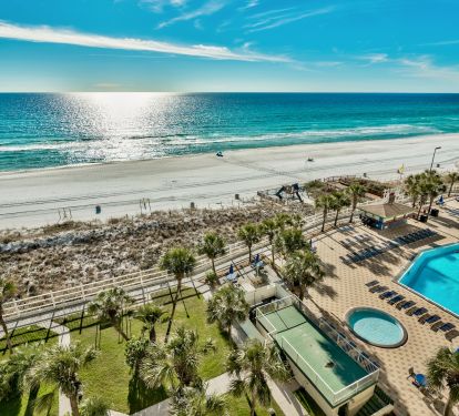 Balcony View of 2 Pools and Kiddie Pool