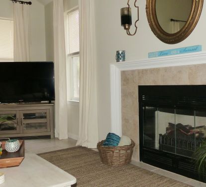 Liviing area, 50 inch tv/cable