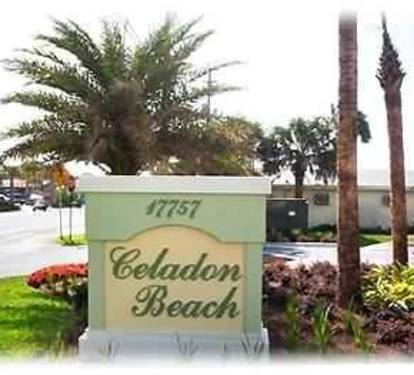 Celadon Beach Resort sign