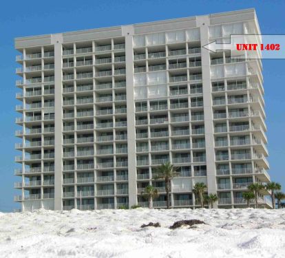 Pelican Pointe view from the surf