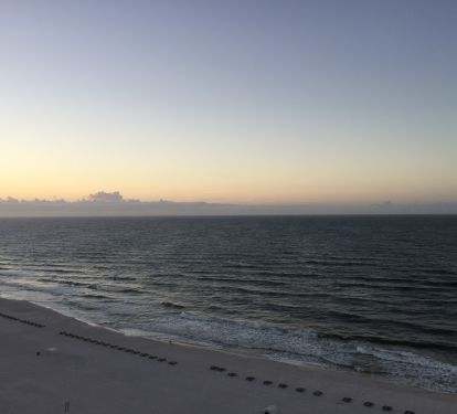 Sunrise from our balcony
