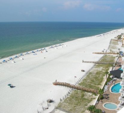 Balcony view looking west