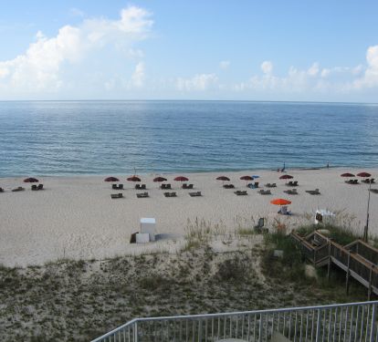 Rent an umbrella and chaise beach front