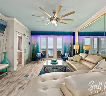 View of living room open floor plan ... plenty of room for guests 