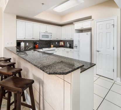 Our kitchen is well set up for cooking since that's my happy place! 
