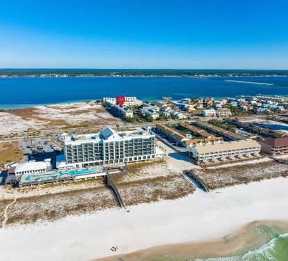 View of distance to the Gulf beach