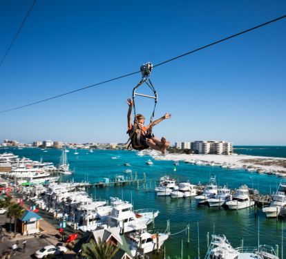 Ziplines, right down stairs.