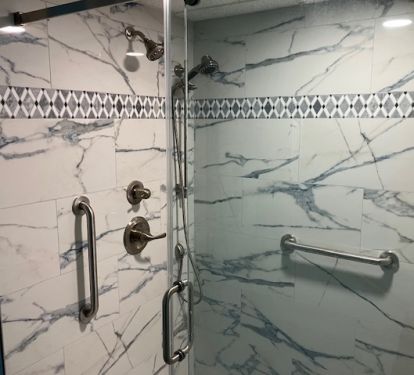 Master shower