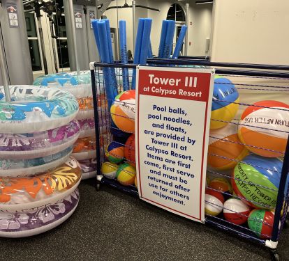 FUN FOR KIDS OF ALL AGES!  FREE TO USE AT THE POOL!