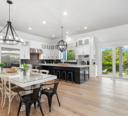 Large, spacious, kitchen has top of the line appliances 