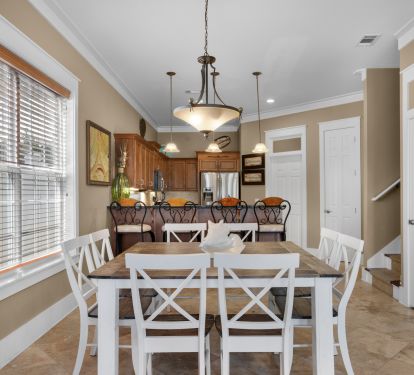 The main living area has an open floor plan.