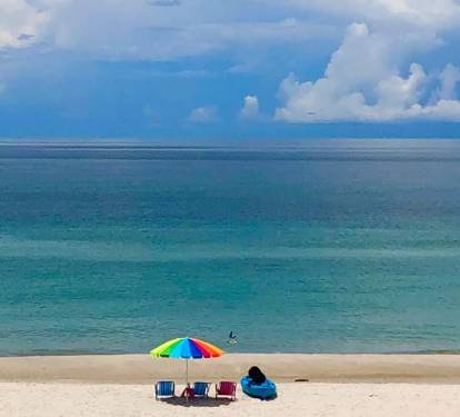 Relax on the White Sand Beach All Day Long