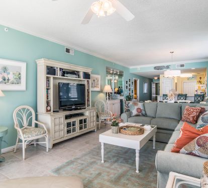 Large entertainment center in the Living Room.