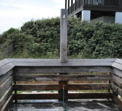 Shower available at the beach access