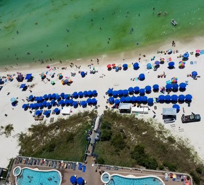 2 pools and hot tub right on the beach!
